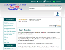 Tablet Screenshot of cashregisters2go.com